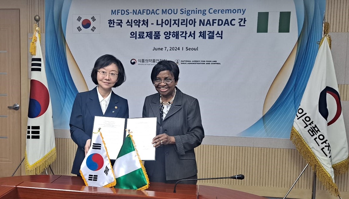 NAFDAC Signs MoU With South Korea
